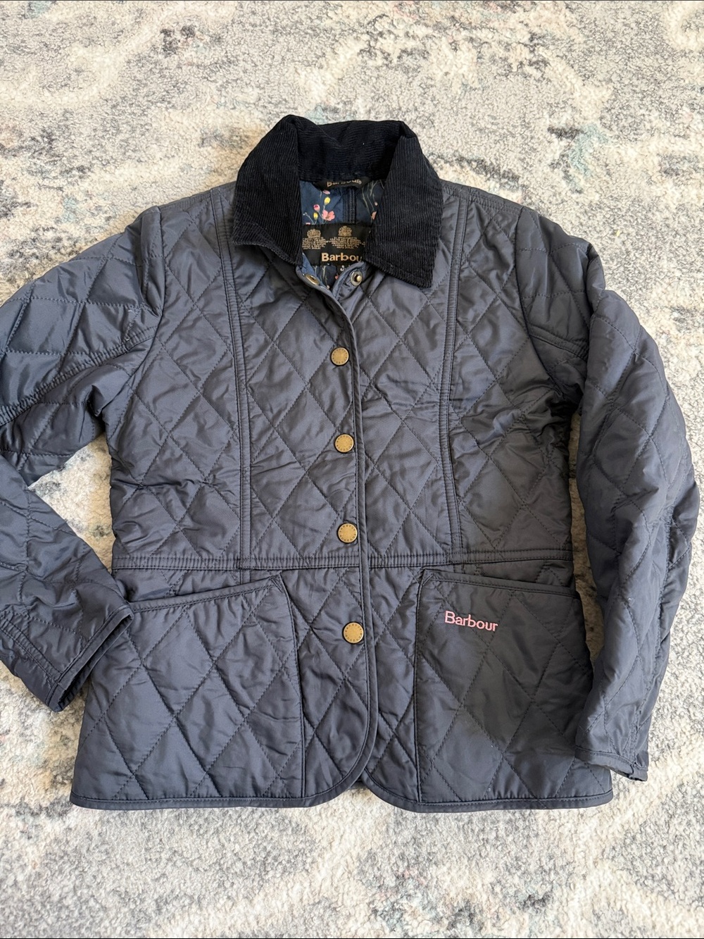 Girls Barbour Quilted Jacket